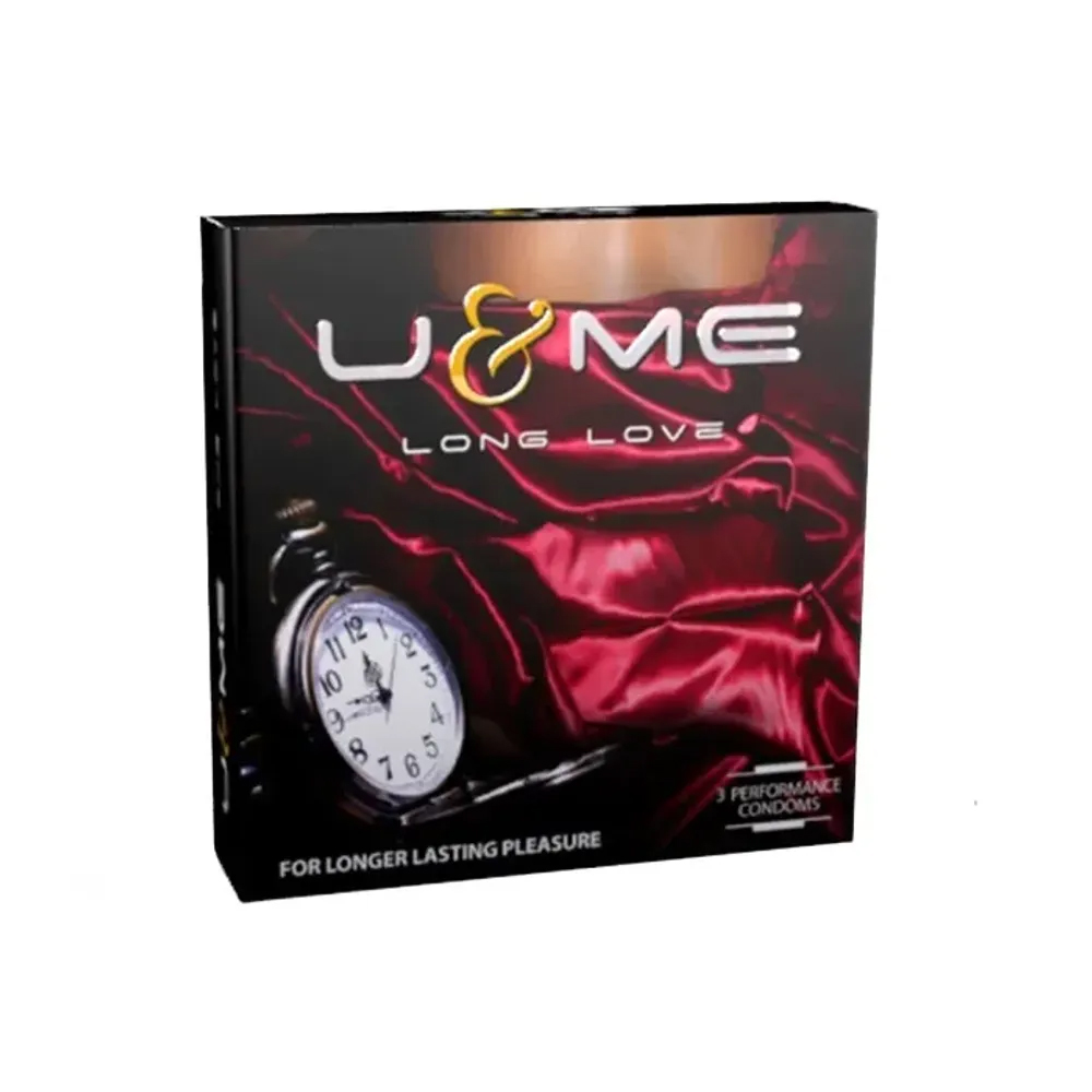 U & ME Long Love Condom Pack Front